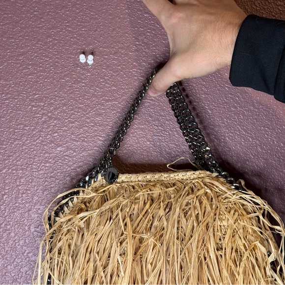NWT Stella McCartney Falabella Straw Crossbody Bag (SHG-31305) - Picture 2 of 16